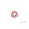 Te Connectivity Ring Terminal, #4 Stud Size, 22 AWG, 600 V, Vinyl, PVC Insulated, Red 8-34141-1 - alternate 3